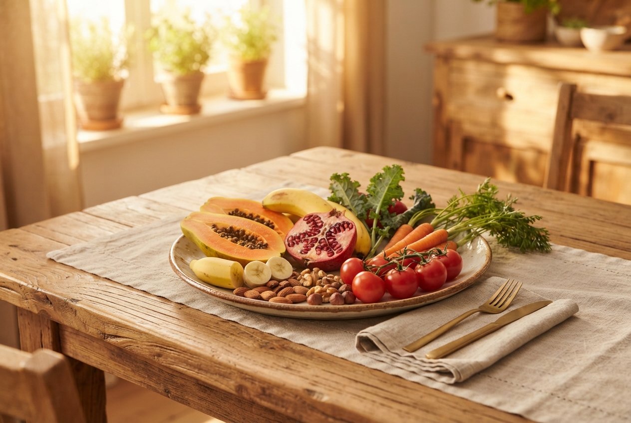 Nutritious meals boosting immune strength